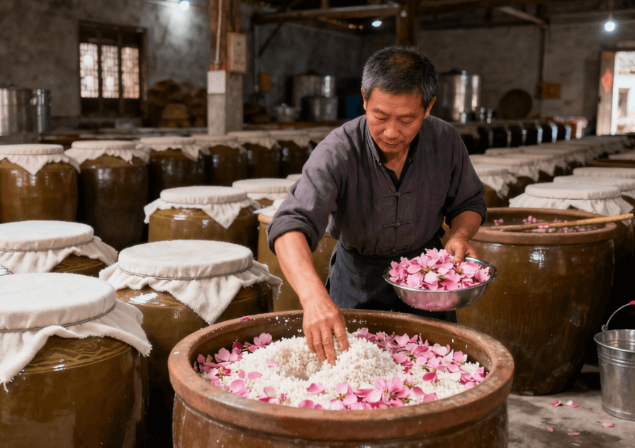 贵州高山桃花采摘 桃花酒古法发酵工艺